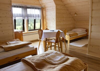 Pokój w stylu drewnianym